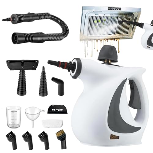 Limpiador de vapor,Limpiador de vapor de mano para casa | Máquina eléctrica de limpieza con 12 accesorios para alfombra de suelo de coche sofá moqueta