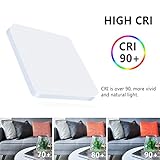 SUNZOS LED Ceiling Light, 36W Daylight White 6500K, 3240LM Bright Indoor Ceiling Lights for Bedroom, Kitchen, Hallway, Outside Porch and More - Image 2