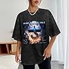 Blue Oyster Cult The Symbol Remains Vinyl cd Cover Summer Casual Tee Short Sleeve Crew Neck Cotton Tops Unisex Washed Vintage T-Shirt Black L #4