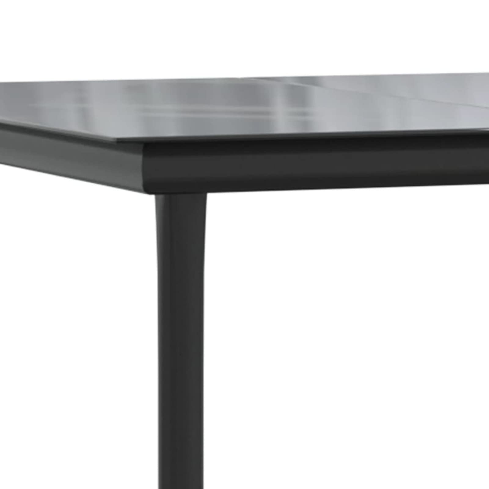 3185103 Set da Pranzo Giardino 5pz Nero e Grigio con Cuscini Polyrattan Testata in Legno,Testata Letto Matrimoniale Muebles Dormitorio Spalliera Letto Testiere per Letto Matrimoniale