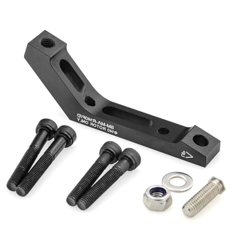 Dulcicasa 自転車ディスクブレーキアダプター 160mm ? アルミニウム合金製マウントアダプター for ローター対応 (140リア。)