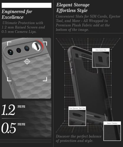 Image of WOW IMAGINE Back Cover for Realme 16 5G with Hexa Cube Design | Ultra Slim Soft Rubberised Case | Inner Velvet Fabric | Flexible Mobile Case | Camera Protection - Grey