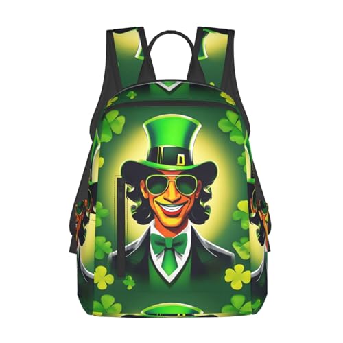Sac à dos St Patrick noir et léger pour le travail et les voyages