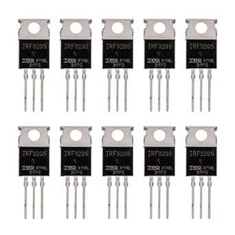 Lot De 10 Transistors MOSFET IRF3205 N-CHANNEL TO-220 - 55V/110A - Neufs Pour Projets électroniques