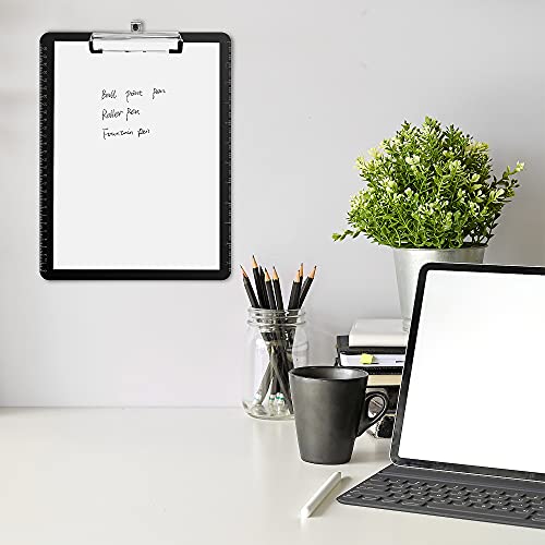 Amazon Basics Plastic Clipboards, Low Profile Clip, Clipboard For Classrooms, Office, Restaurants, Doctor Offices, 2-Pack, Black #TOP7