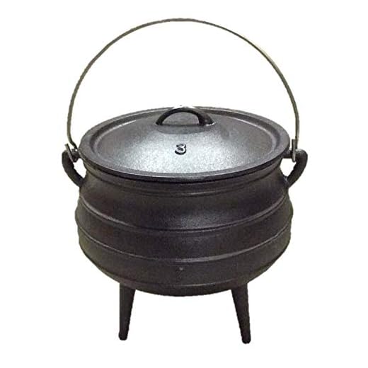 Cuisiland 8.6QT Pre-seasoned Cast Iron Potjie pot
