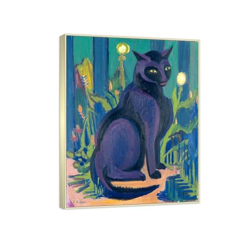 Décoration d'intérieur expressionniste avec la toile The Black Cat de Kirchner