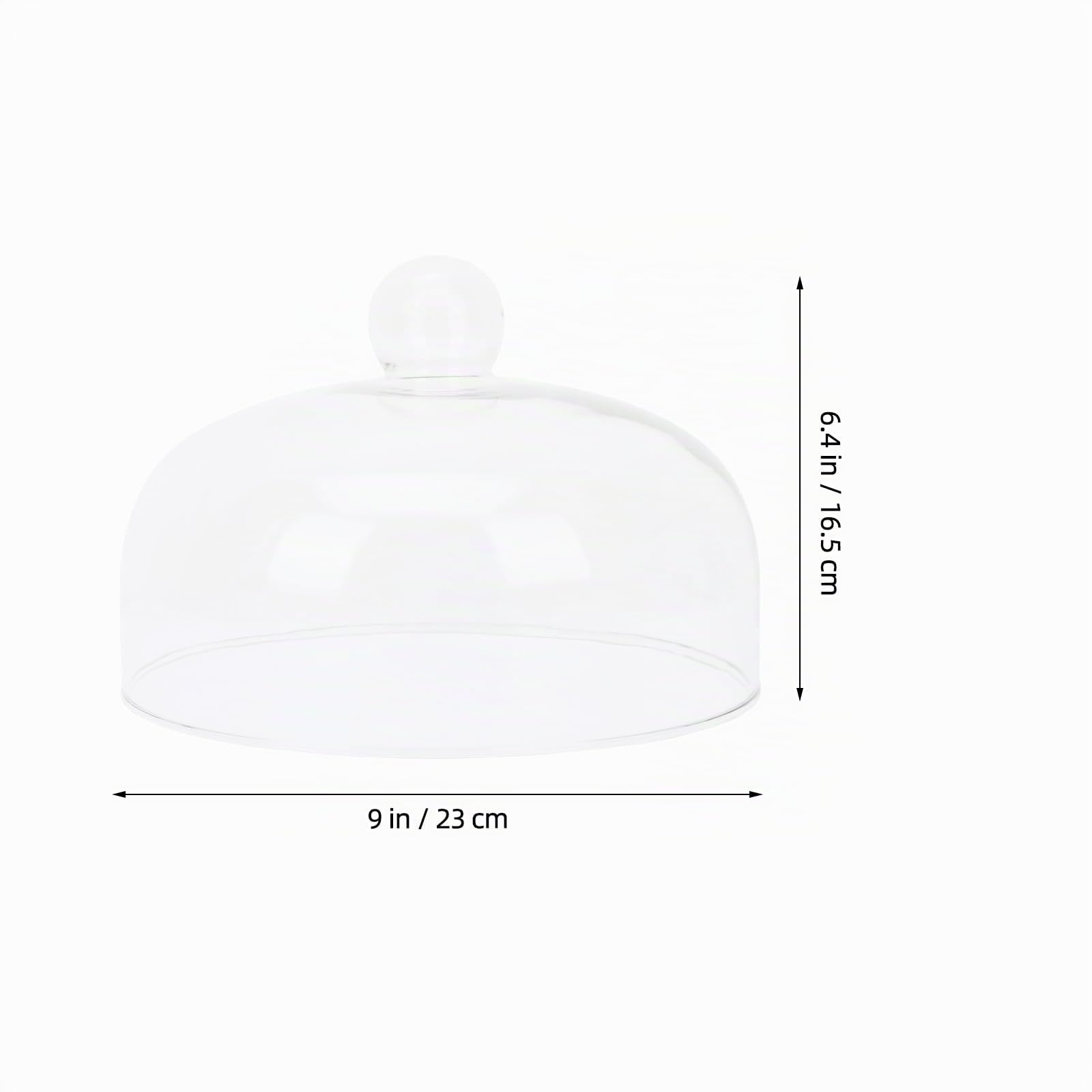 MAGICLULU 1 Pc Cubierta para Salpicaduras De Microondas Magdalena De Cúpula Cubierta De Comida para Microondas Cubierta De Cúpula Alimento Vidrio Cubierta De Pastel En Forma De Campana