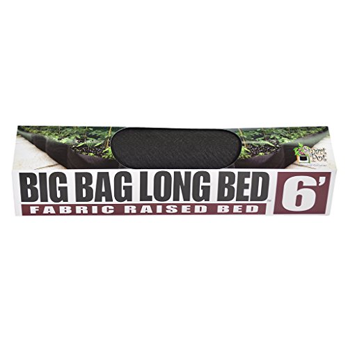 Smart Pots 12206 Long Fabric Raised Bed, 6 Foot, Black