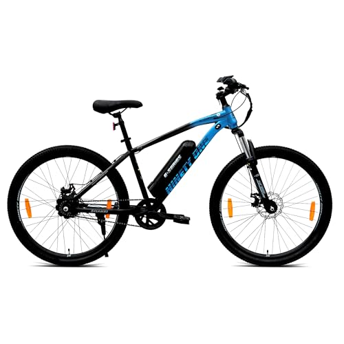 Image of NINETY ONE E-Drago | Electric Cycle | 7.8 Ah Battery | 29 T | Front Suspension 80mm | 250 Watts | IP65 BLDC Motor | 85% pre-Assembled | 2 Years Battery Warranty | Black Blue