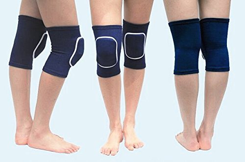 Minilujia 2Pcs/Pair Kids Knee Brace Pad Non-Slip Sponge Sleeves Breathable Flexible Elastic Children Knee Support Protector Cover (Xs, Navy Blue) #TOP3