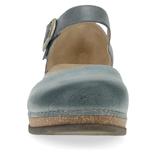 Image of Dansko Mae Mary Jane for Women - Dual-Density Cork /EVA Midsole and Lightweight Rubber Outsole Provide Durable and Comfortable Ride on Patented Stapled Construction
