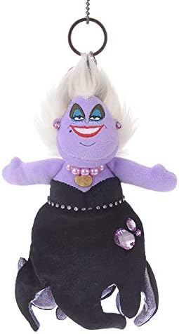 Amazon ディズニーストア 公式 キーホルダー キーチェーン ぬいぐるみ付き アースラ Villains 18 Disney ディズニー キーホルダー チェーン