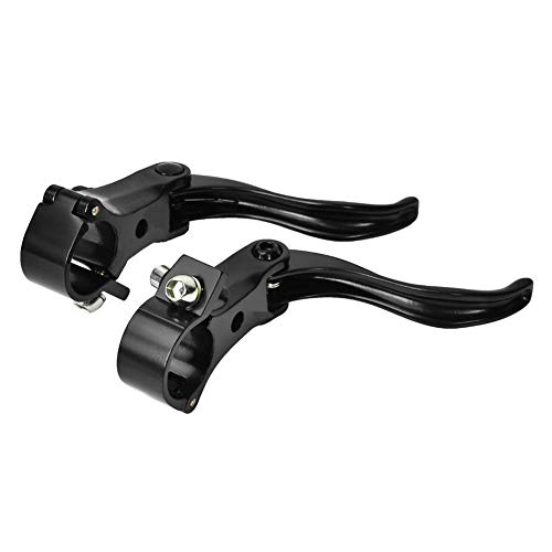 Soluptanisu 1 Pair Ycle Brake Lever,1Pair Aluminum Alloy 24Mm Mountain Bike Disc Brake Bar Handle Level Cycling Accessory (Black) #TOP12