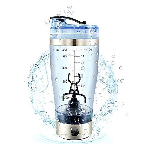 Elektrischer Protein Shaker Cup Mixer Mixer/Detachablel 450ml Vortex Mixer Cup USB Wiederaufladbar, für Shakes/Supplements