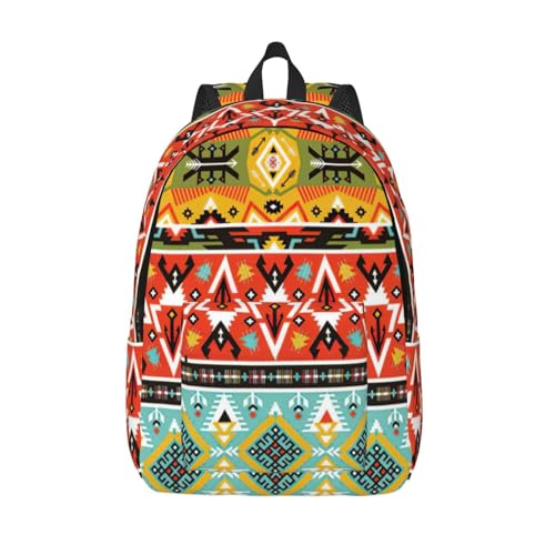 Sac à dos de voyage bohème imprimé plumes pour femme avec rangement ordinateur