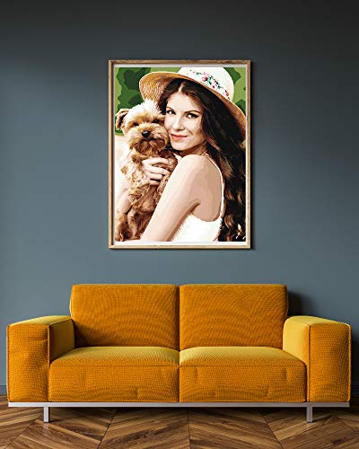 GVS-ART DIY Floating Frame Kit for 8x12/20.3x30.5cm Stretched Canvas, 0.6-0.8" Deep, Brown Frame, Cut to Pieces - Image 4