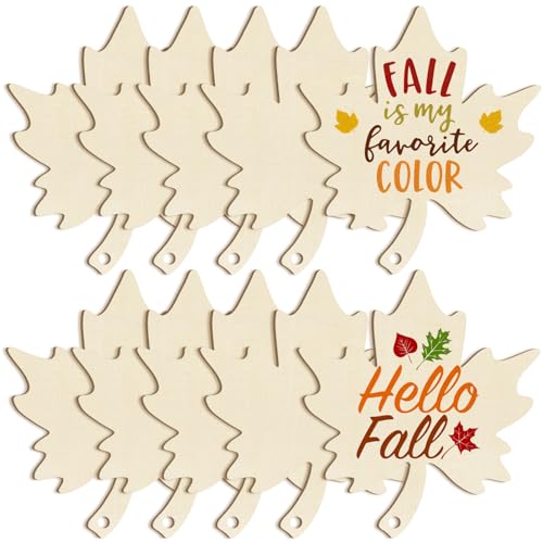 Large Size 7inch Wooden Fall Ornaments to Paint