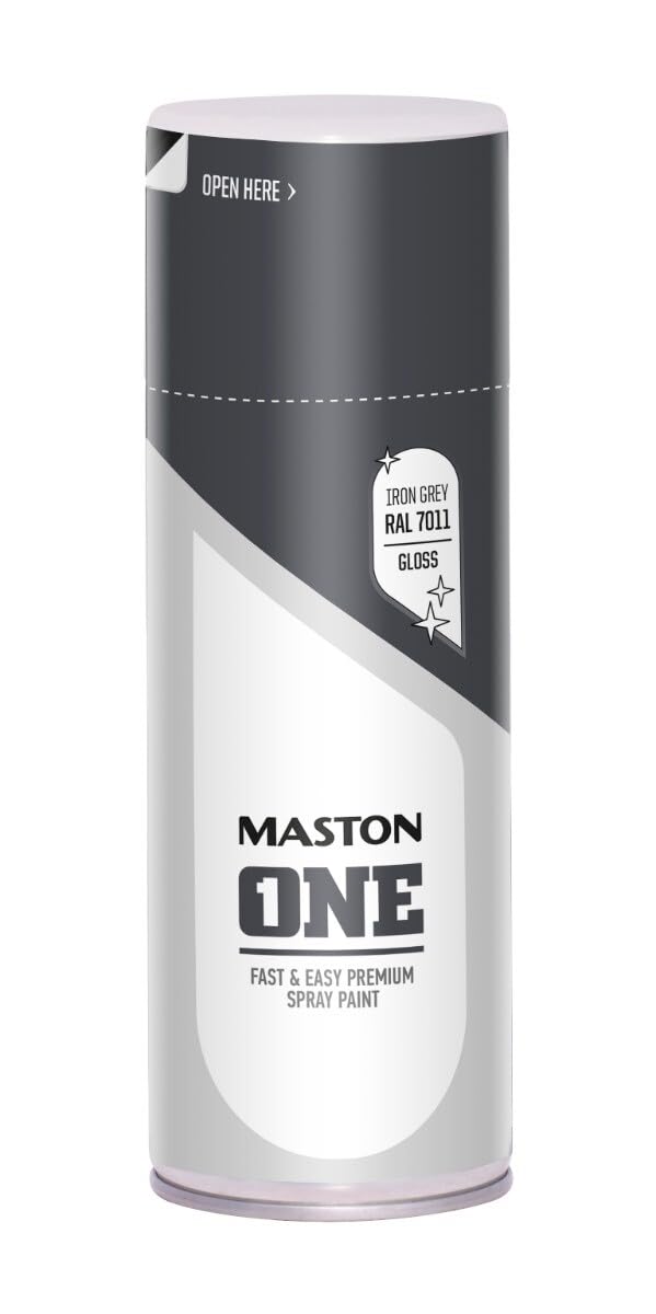 Maston Spray Paint ONE - Grey Gloss RAL7011 400ml