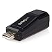 StarTech Compact Black USB 2.0 to 10/100 Mbps Ethernet Network Adapter - Network adapter - USB 2.0 - 10/100 Ethernet - black