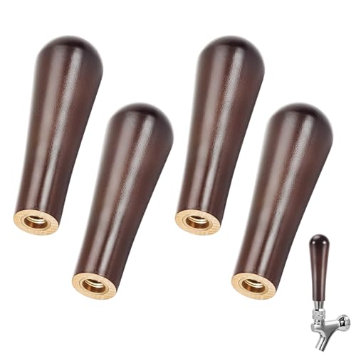 MRbrew 4 Pack Wooden Beer Tap Handles