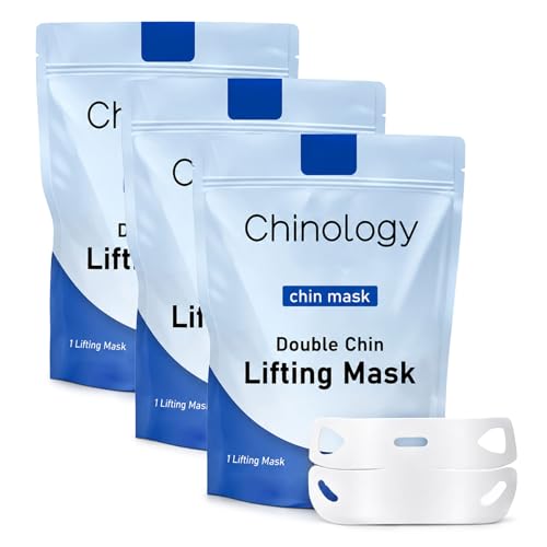 Chinology Double Chin Lifting Mask Lift Double Chin tape for Women Jawline Firming Mask for Face and Neck strap for Tightening and Firm (3 PCS)