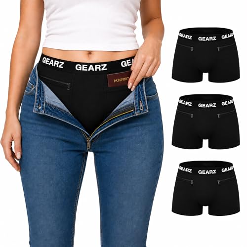 Boxers mujer antirrobo GEARZ idóneos para viajar en metro y andar por zonas turísticas