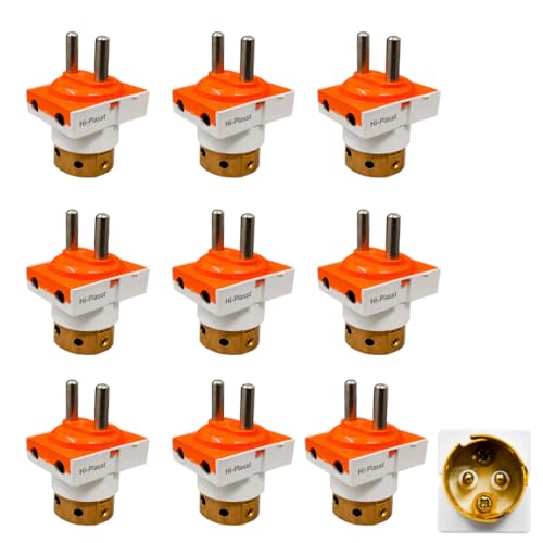 Image of Hi-Plasst 2 Pin to B22 Bulb Holder Adapter with Dual Socket | Multi Pendant Converter | Brass Connector | Suitable for Indian Sockets (10)