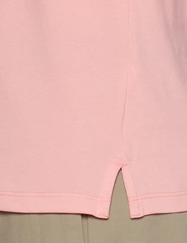 Image of Peter England Men's Snug Fit Solid Polo T-Shirt with Coloured Collar Tipping| Cotton Rich| Premium Pique Weave
