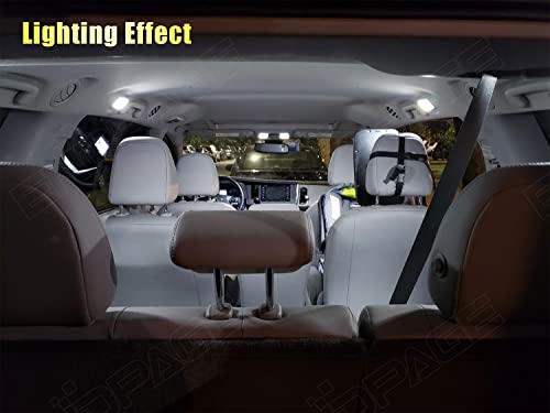 Kit de luces LED interior para Toyota Sienna 16 piezas 6000K miniatura 4