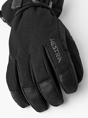 Hestra Unisex Powder Gauntlet Glove I Leather Glove For Everyday Winter Wear And Alpine Skiing - Black - 8 #TOP1