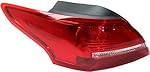 Garage-Pro Driver Side, Outer Tail Light Compatible with 2015-2018 Ford Focus Assembly, Sedan - CAPA