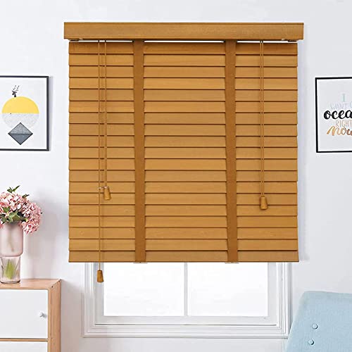 Store Vénitien Bois À Lamelles De 50mm,Stores Horizontaux Intérieur Extérieur,Volets De Traitement Des Fenêtres,Stores Vénitiens en Bois Massif...