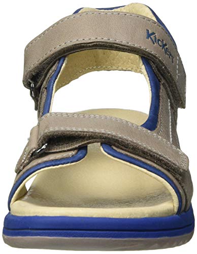 Kickers Platino, Sandali a Punta Aperta Bambini e