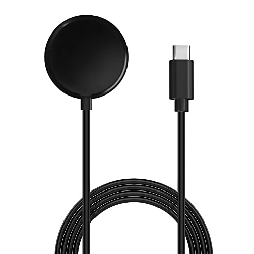 Compatible with Google Pixel Watch Charger, USB Type C Charging Cable Dock Cradle ONLY for Google Pixel 1 Watch 3.3ft / 100cm (USB-Type C, Black)