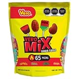 CZGBRO Surtido de Paletas Vero Mix Banda Fuego Bolsa con 65 piezas (940 gramos)