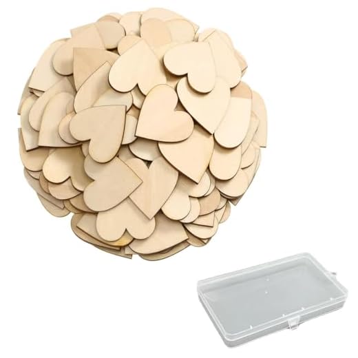 Cuori in Legno 100pcs - 3cm Cuori in Legno dall'Aspetto Rustico,Cuori in Legno Cuore di Decoupage,Cuori di Legno Decorazioni,per Matrimonio Fai da Te Arte Craft Card Making Decorazione San Valentino