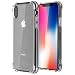 Produktbild Jenuos iPhone X Hülle Handyhülle, iPhone XS Hülle Handyhülle, iPhone 10 Silikon Schutzhülle Transparent Bumper TPU mit Anti-Rutsch Crystal Case für iPhone X/XS/10 5.8" - Transparent (IX-TPU-CL)