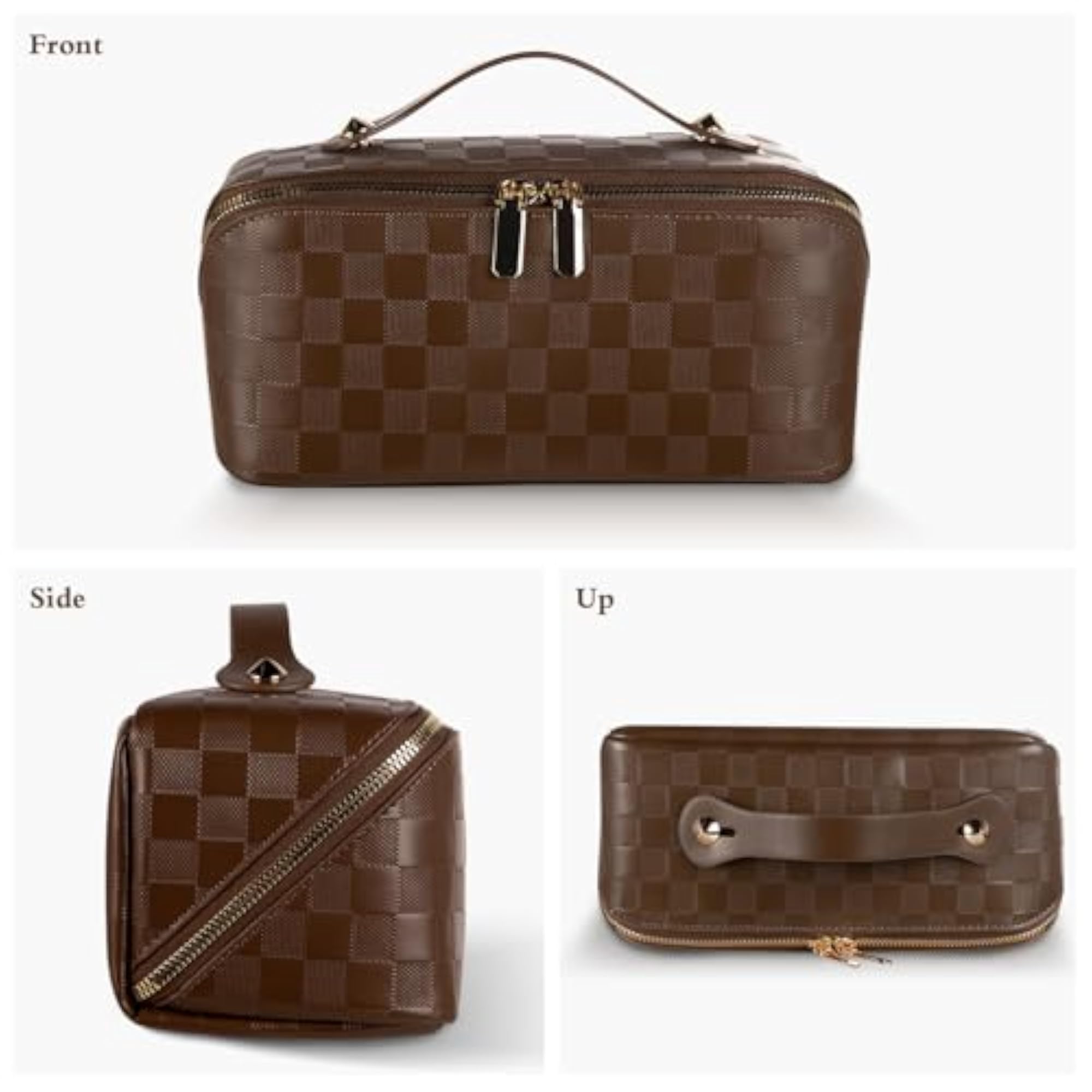 2 Piece Travel Makeup Bag, Large Capacity Organizer