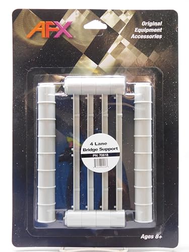 AFX HO 4 Lane Bridge Support, 4 pcs (16.5 mm Rail Gauge, HO Scale)