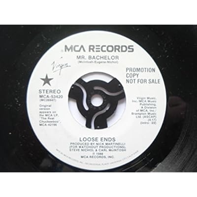 Loose Ends Mr Bachelor 7" MCA MCA53420 EX 1988 US pressing, demo