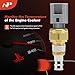 A-Premium Engine Coolant Temperature Sensor [2 Pins] Compatible with Chrysler & Dodge & Jeep & Mitsubishi & Plymouth, fits Grand Cherokee, Wrangler, Cherokee, Ram 1500 2500 3500, Town & Country & More