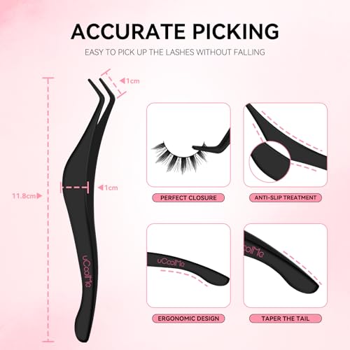 uCoolMe Lashes Lash Clusters Fairy False Eyelashes 6 Pairs Can Be DIY-Cut into Lash Clusters C Curl - WideSpan Natural Look Spiky Lashes Ultra-Thin Black Band(Hana,Like Fairy) - Image 5