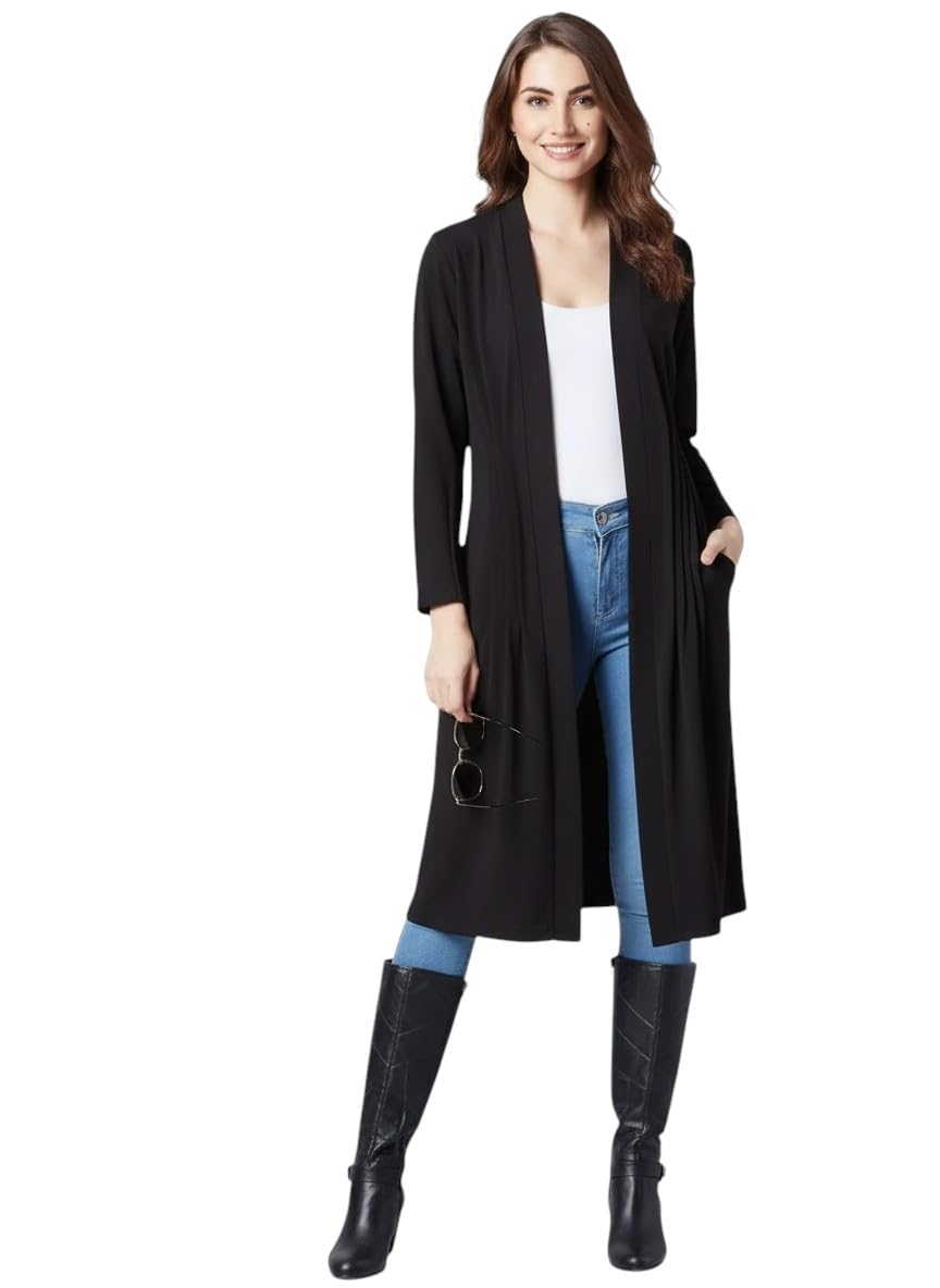 Women’s Long Shrug Open Front Stylish Shrug for Casual-image-6