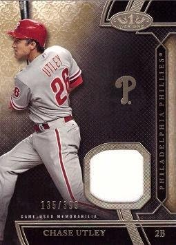 2015 Topps Tier One Relics #TSR-CU Chase Utley Game Worn Jersey Baseball Card – Only 399 made! - Near Mint to Mint