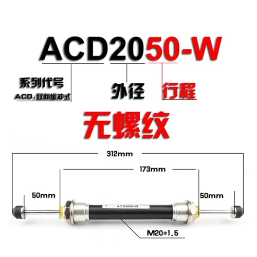 Amortisseur ACD2050-W hydraulique bidirectionnel pour manipulateur industriel - 3