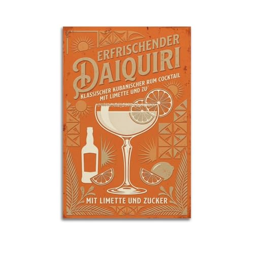 Daiquiri impression sur toile pour décorer une chambre de garçon ou fille