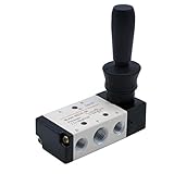 MAYMII 4H210-085 Way Pneumatic Air Hand Lever Operated Valve Solenoid Valve Port 1/4