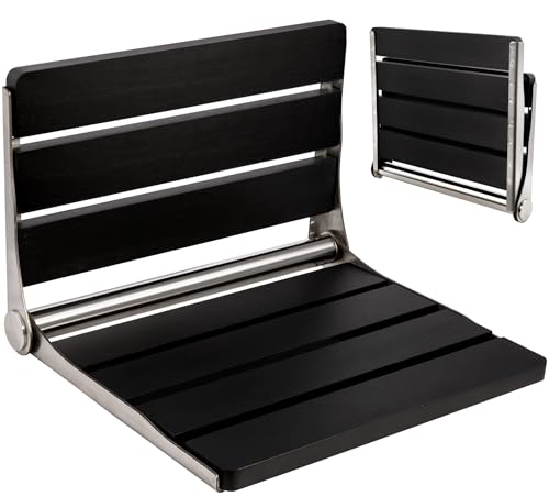 HAOPENGYOU Folding Shower Seat Grey/Black