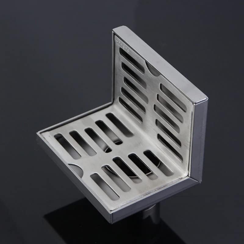 2 inch Outlet Roof/Balcony/Terrace/Bathroom/Side Wall Corner Parapet Scupper L Shape Drain in Stainless Steel 304 (100x100x15 mm) with Outlet: 50 mm (2 inch)